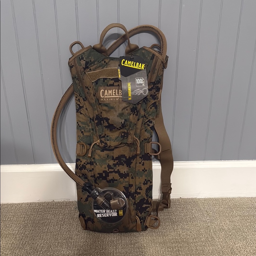 CamelBak Brown and Green Backpack Hydration System